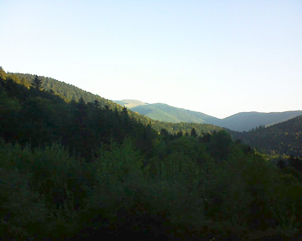 Le petit ballon vu depuis le Domaine Langmatt à Murbach le 28.09.2018 à 08:15 Le petit ballon (Alsace, Vosges) le 28.09.2018 à 08:15