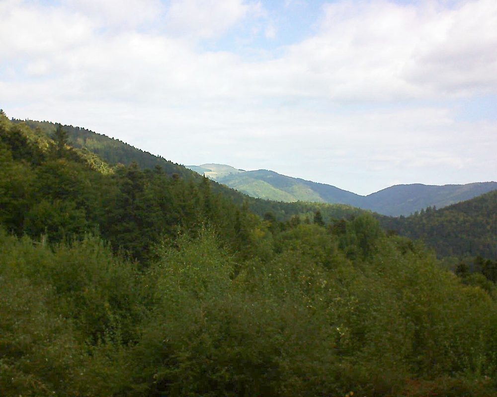 Le petit ballon vu depuis le Domaine Langmatt à Murbach le 28.09.2018 à 11:30 Le petit ballon (Alsace, Vosges) le 28.09.2018 à 11:30
