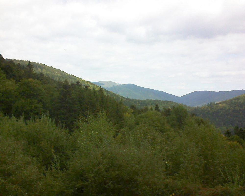 Le petit ballon vu depuis le Domaine Langmatt à Murbach le 28.09.2018 à 11:45 Le petit ballon (Alsace, Vosges) le 28.09.2018 à 11:45