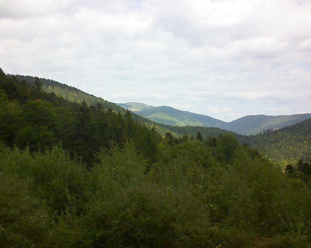 Le petit ballon vu depuis le Domaine Langmatt à Murbach le 28.09.2018 à 12:00 Le petit ballon (Alsace, Vosges) le 28.09.2018 à 12:00