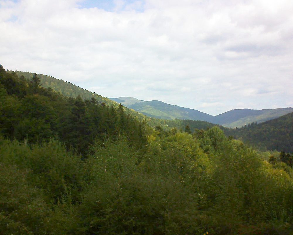 Le petit ballon vu depuis le Domaine Langmatt à Murbach le 28.09.2018 à 12:15 Le petit ballon (Alsace, Vosges) le 28.09.2018 à 12:15