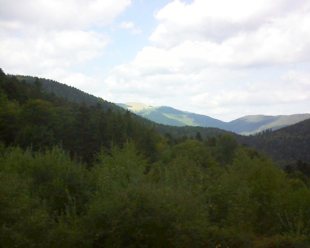 Le petit ballon vu depuis le Domaine Langmatt à Murbach le 28.09.2018 à 13:15 Le petit ballon (Alsace, Vosges) le 28.09.2018 à 13:15