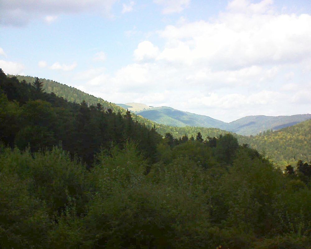 Le petit ballon vu depuis le Domaine Langmatt à Murbach le 28.09.2018 à 13:30 Le petit ballon (Alsace, Vosges) le 28.09.2018 à 13:30