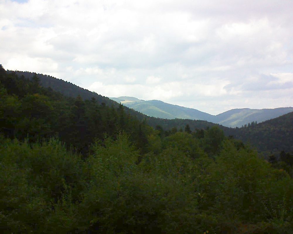 Le petit ballon vu depuis le Domaine Langmatt à Murbach le 28.09.2018 à 15:15 Le petit ballon (Alsace, Vosges) le 28.09.2018 à 15:15