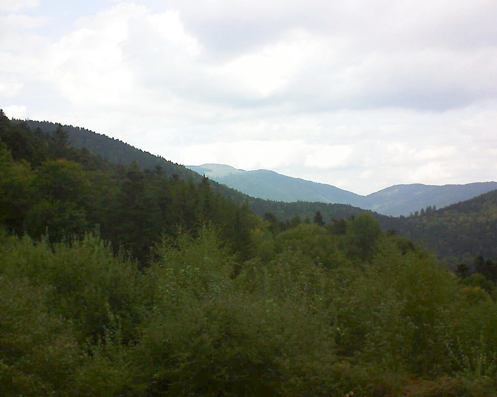 Le petit ballon vu depuis le Domaine Langmatt à Murbach le 28.09.2018 à 15:30 Le petit ballon (Alsace, Vosges) le 28.09.2018 à 15:30
