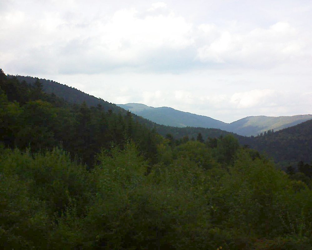 Le petit ballon vu depuis le Domaine Langmatt à Murbach le 28.09.2018 à 16:30 Le petit ballon (Alsace, Vosges) le 28.09.2018 à 16:30
