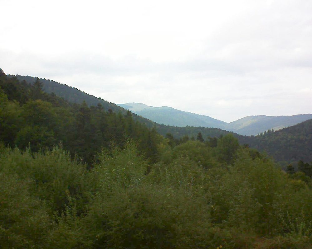 Le petit ballon vu depuis le Domaine Langmatt à Murbach le 28.09.2018 à 16:45 Le petit ballon (Alsace, Vosges) le 28.09.2018 à 16:45