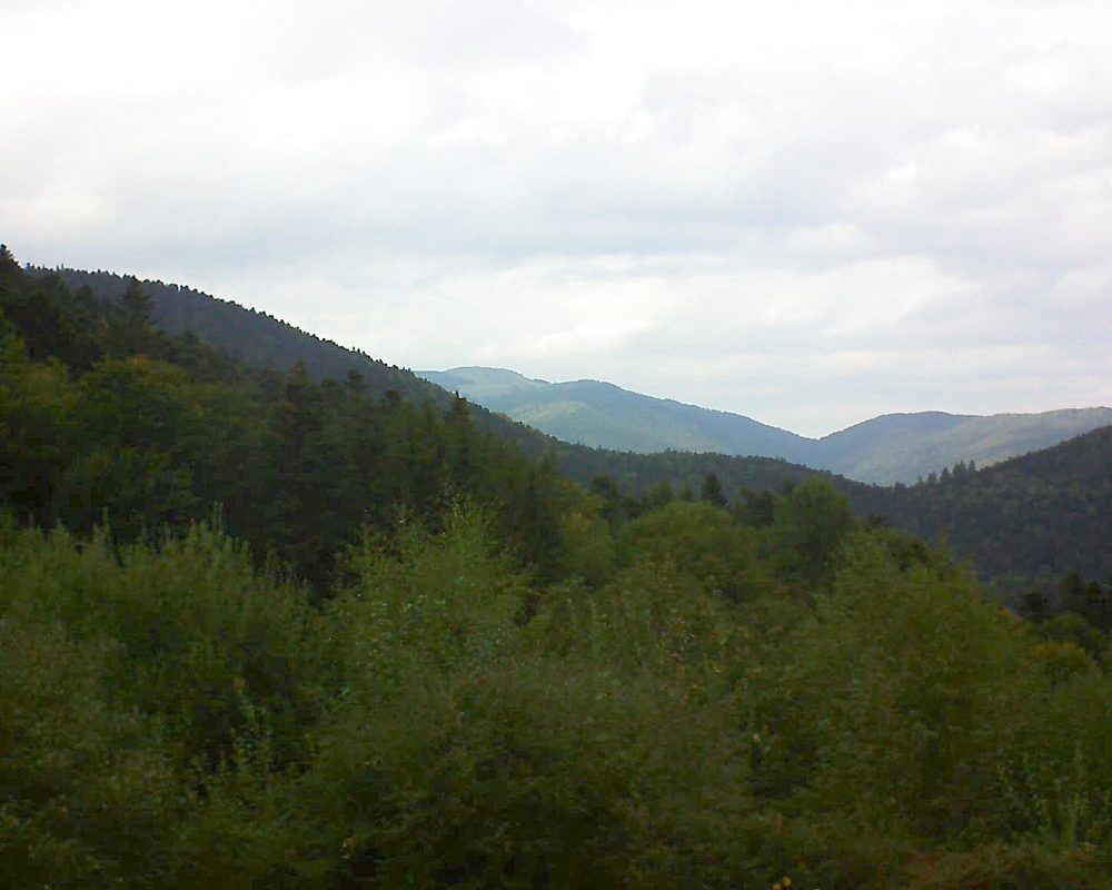 Le petit ballon vu depuis le Domaine Langmatt à Murbach le 28.09.2018 à 17:00 Le petit ballon (Alsace, Vosges) le 28.09.2018 à 17:00