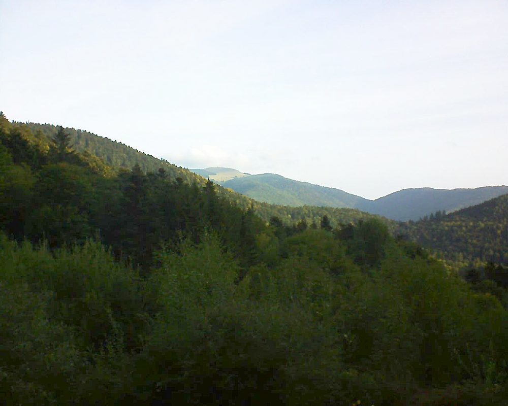 Le petit ballon vu depuis le Domaine Langmatt à Murbach le 29.09.2018 à 08:45 Le petit ballon (Alsace, Vosges) le 29.09.2018 à 08:45