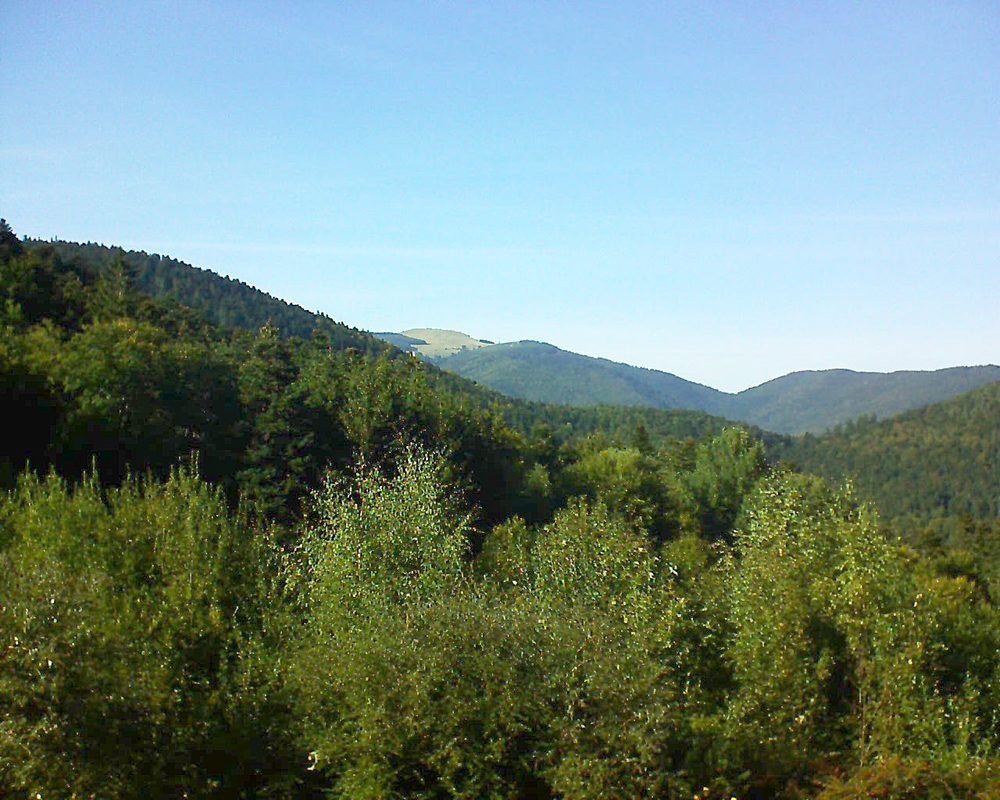 Le petit ballon vu depuis le Domaine Langmatt à Murbach le 29.09.2018 à 16:30 Le petit ballon (Alsace, Vosges) le 29.09.2018 à 16:30