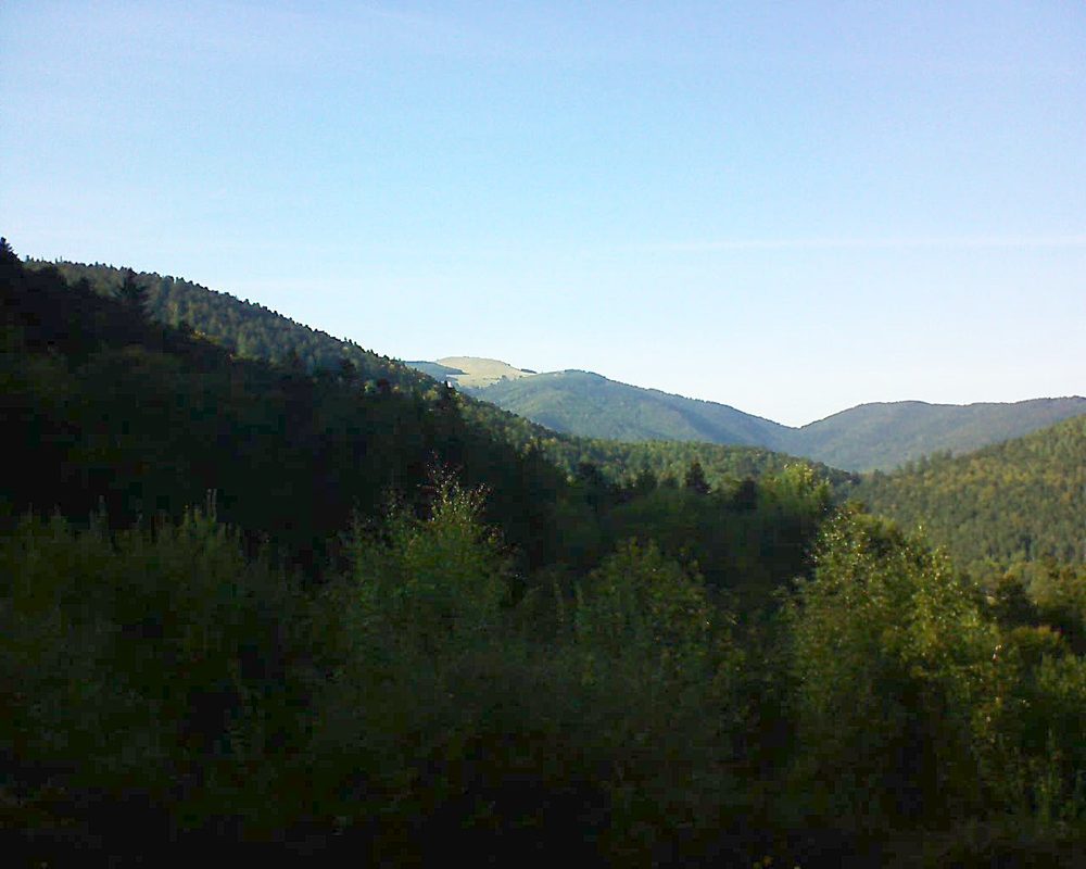 Le petit ballon vu depuis le Domaine Langmatt à Murbach le 29.09.2018 à 17:00 Le petit ballon (Alsace, Vosges) le 29.09.2018 à 17:00
