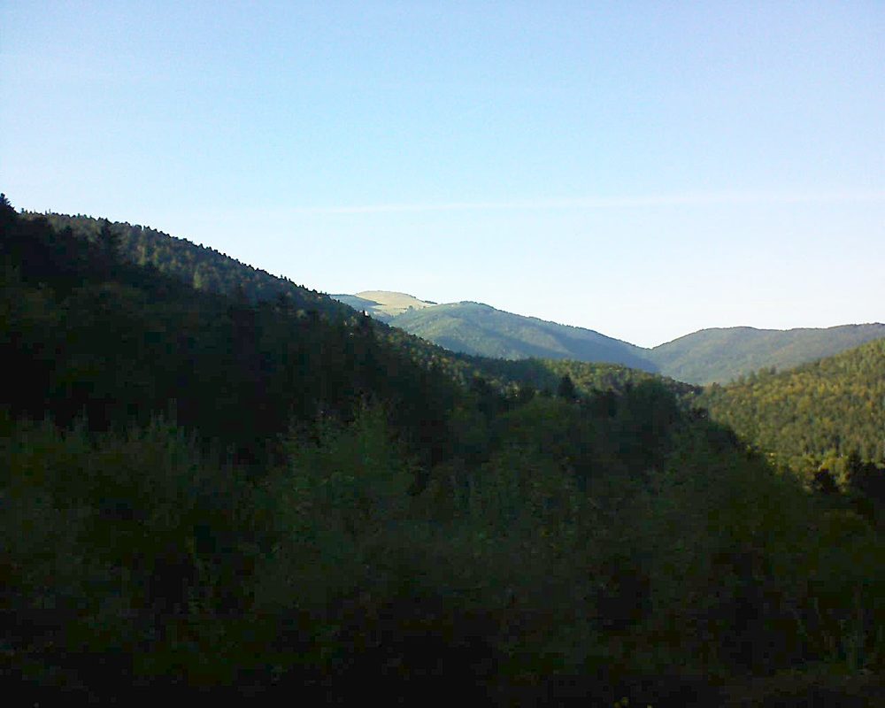 Le petit ballon vu depuis le Domaine Langmatt à Murbach le 29.09.2018 à 17:30 Le petit ballon (Alsace, Vosges) le 29.09.2018 à 17:30