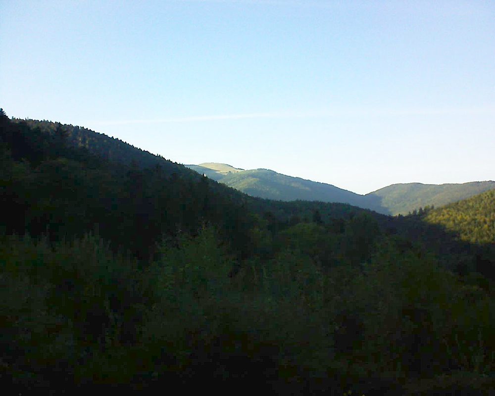 Le petit ballon vu depuis le Domaine Langmatt à Murbach le 29.09.2018 à 18:00 Le petit ballon (Alsace, Vosges) le 29.09.2018 à 18:00