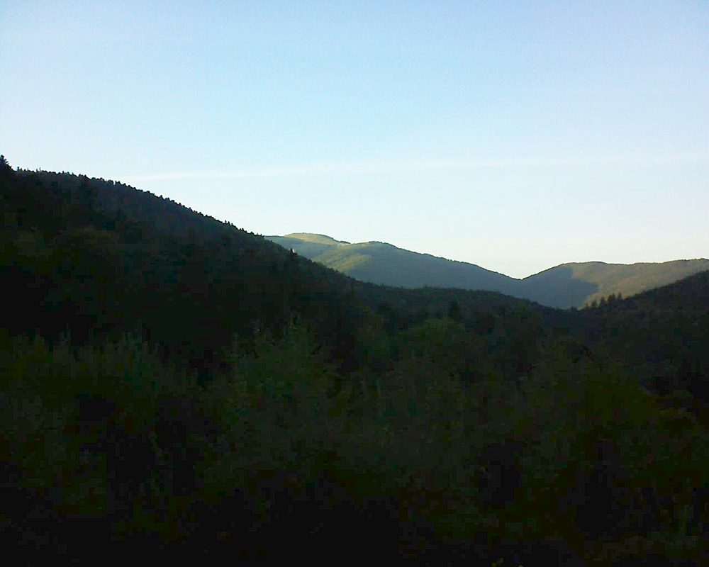 Le petit ballon vu depuis le Domaine Langmatt à Murbach le 29.09.2018 à 18:30 Le petit ballon (Alsace, Vosges) le 29.09.2018 à 18:30