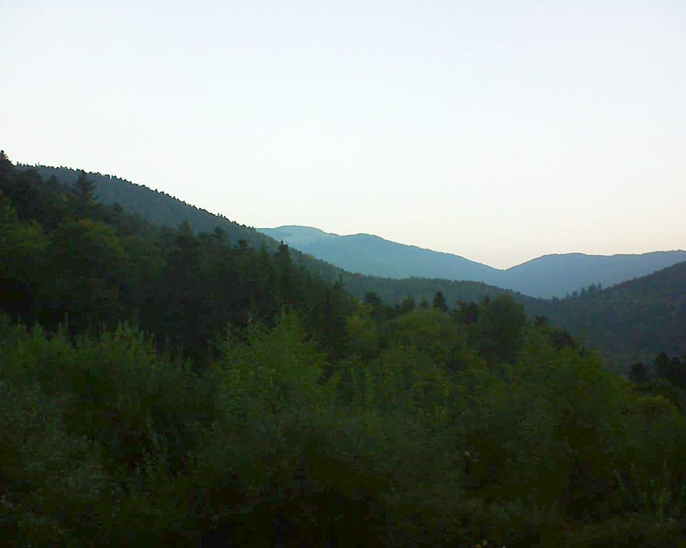 Le petit ballon vu depuis le Domaine Langmatt à Murbach le 30.09.2018 à 07:30 Le petit ballon (Alsace, Vosges) le 30.09.2018 à 07:30