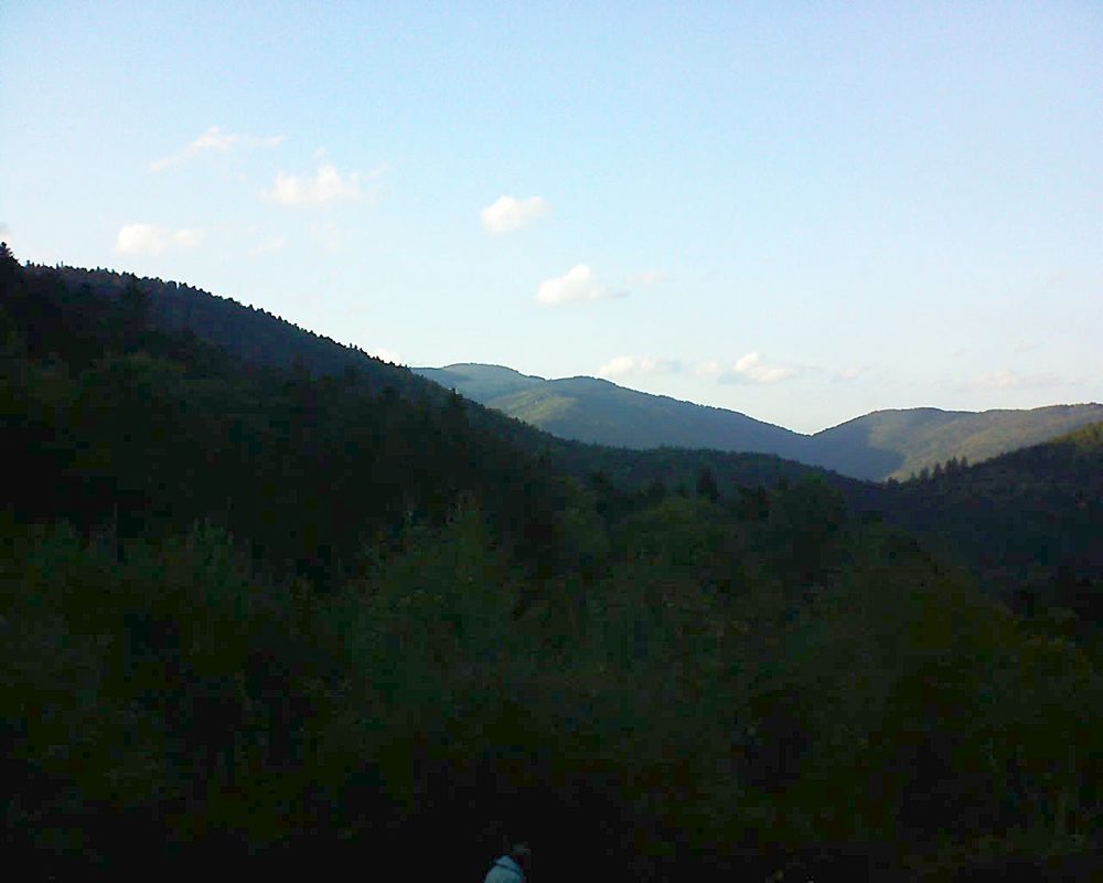 Le petit ballon vu depuis le Domaine Langmatt à Murbach le 30.09.2018 à 18:15 Le petit ballon (Alsace, Vosges) le 30.09.2018 à 18:15