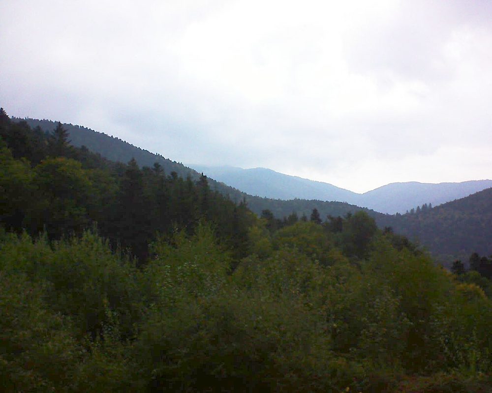 Le petit ballon vu depuis le Domaine Langmatt à Murbach le 01.10.2018 à 09:30 Le petit ballon (Alsace, Vosges) le 01.10.2018 à 09:30