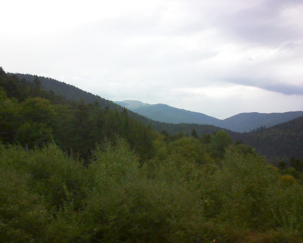 Le petit ballon vu depuis le Domaine Langmatt à Murbach le 01.10.2018 à 10:00 Le petit ballon (Alsace, Vosges) le 01.10.2018 à 10:00