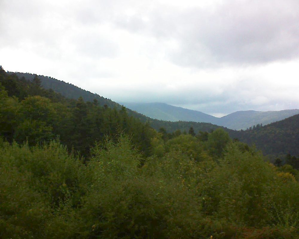 Le petit ballon vu depuis le Domaine Langmatt à Murbach le 01.10.2018 à 13:00 Le petit ballon (Alsace, Vosges) le 01.10.2018 à 13:00