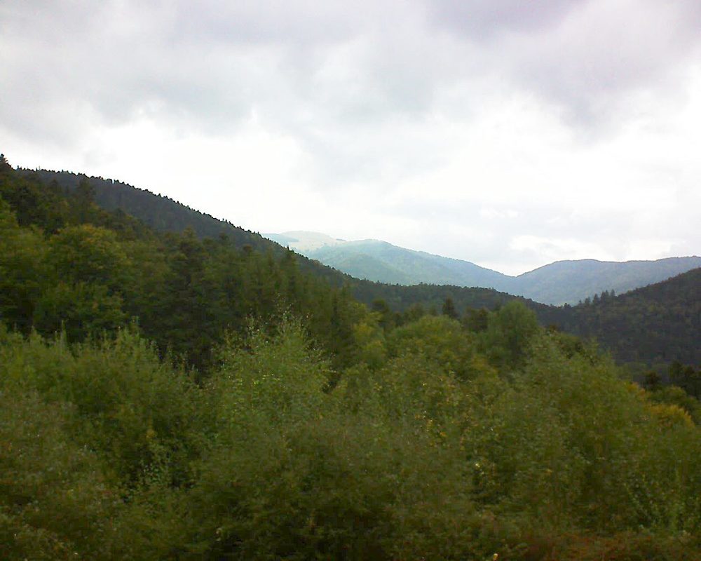 Le petit ballon vu depuis le Domaine Langmatt à Murbach le 01.10.2018 à 14:00 Le petit ballon (Alsace, Vosges) le 01.10.2018 à 14:00
