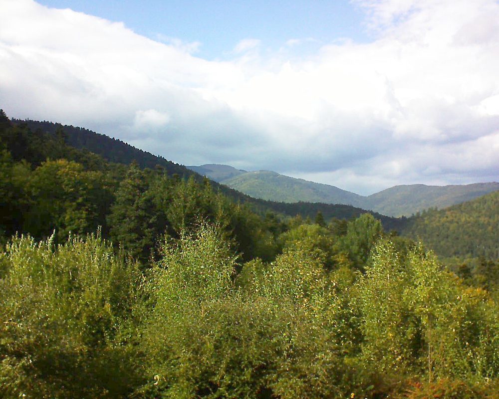 Le petit ballon vu depuis le Domaine Langmatt à Murbach le 01.10.2018 à 16:00 Le petit ballon (Alsace, Vosges) le 01.10.2018 à 16:00