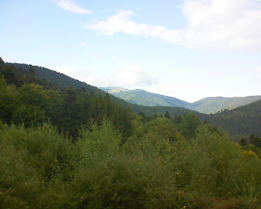 Le petit ballon vu depuis le Domaine Langmatt à Murbach le 01.10.2018 à 17:00 Le petit ballon (Alsace, Vosges) le 01.10.2018 à 17:00