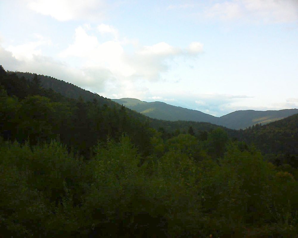 Le petit ballon vu depuis le Domaine Langmatt à Murbach le 01.10.2018 à 18:30 Le petit ballon (Alsace, Vosges) le 01.10.2018 à 18:30