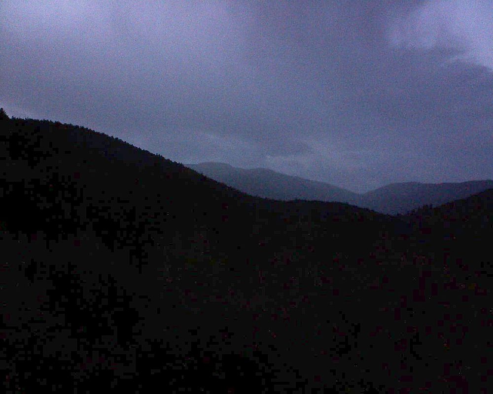 Le petit ballon vu depuis le Domaine Langmatt à Murbach le 01.10.2018 à 19:30 Le petit ballon (Alsace, Vosges) le 01.10.2018 à 19:30