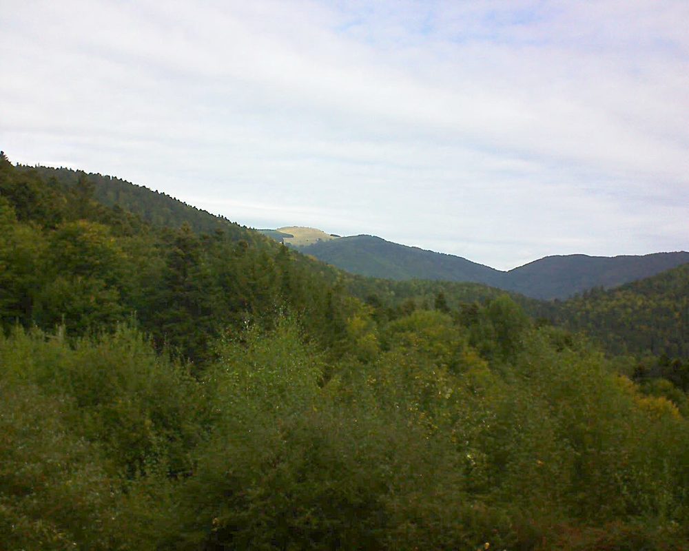 Le petit ballon vu depuis le Domaine Langmatt à Murbach le 02.10.2018 à 11:15 Le petit ballon (Alsace, Vosges) le 02.10.2018 à 11:15