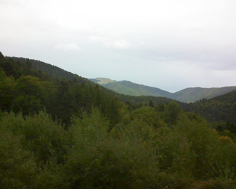 Le petit ballon vu depuis le Domaine Langmatt à Murbach le 02.10.2018 à 13:00 Le petit ballon (Alsace, Vosges) le 02.10.2018 à 13:00