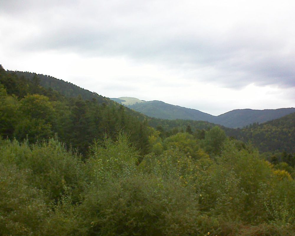 Le petit ballon vu depuis le Domaine Langmatt à Murbach le 02.10.2018 à 15:30 Le petit ballon (Alsace, Vosges) le 02.10.2018 à 15:30