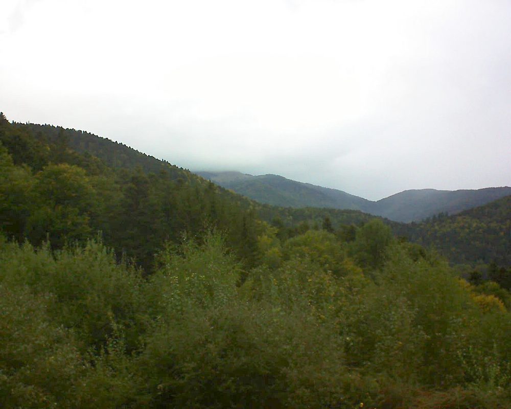 Le petit ballon vu depuis le Domaine Langmatt à Murbach le 03.10.2018 à 09:00 Le petit ballon (Alsace, Vosges) le 03.10.2018 à 09:00