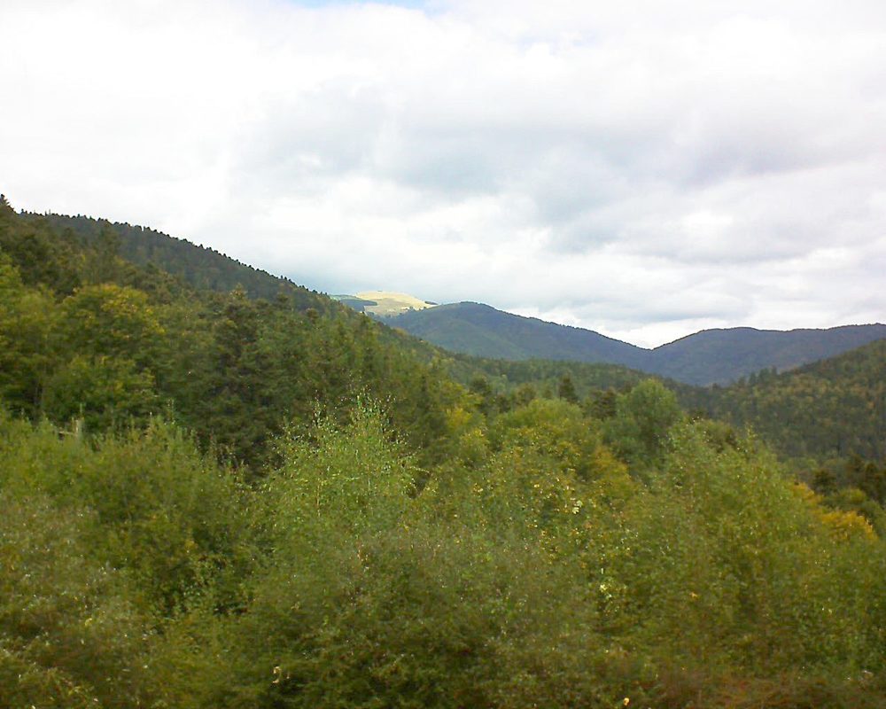 Le petit ballon vu depuis le Domaine Langmatt à Murbach le 03.10.2018 à 12:45 Le petit ballon (Alsace, Vosges) le 03.10.2018 à 12:45