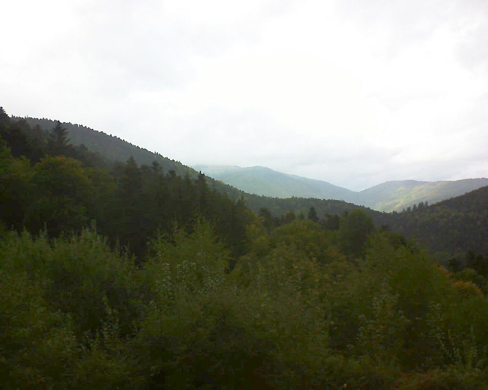 Le petit ballon vu depuis le Domaine Langmatt à Murbach le 03.10.2018 à 16:00 Le petit ballon (Alsace, Vosges) le 03.10.2018 à 16:00