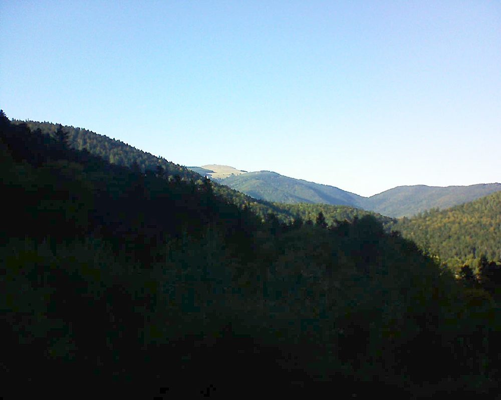 Le petit ballon vu depuis le Domaine Langmatt à Murbach le 04.10.2018 à 17:00 Le petit ballon (Alsace, Vosges) le 04.10.2018 à 17:00