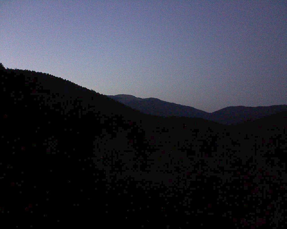 Le petit ballon vu depuis le Domaine Langmatt à Murbach le 04.10.2018 à 19:30 Le petit ballon (Alsace, Vosges) le 04.10.2018 à 19:30