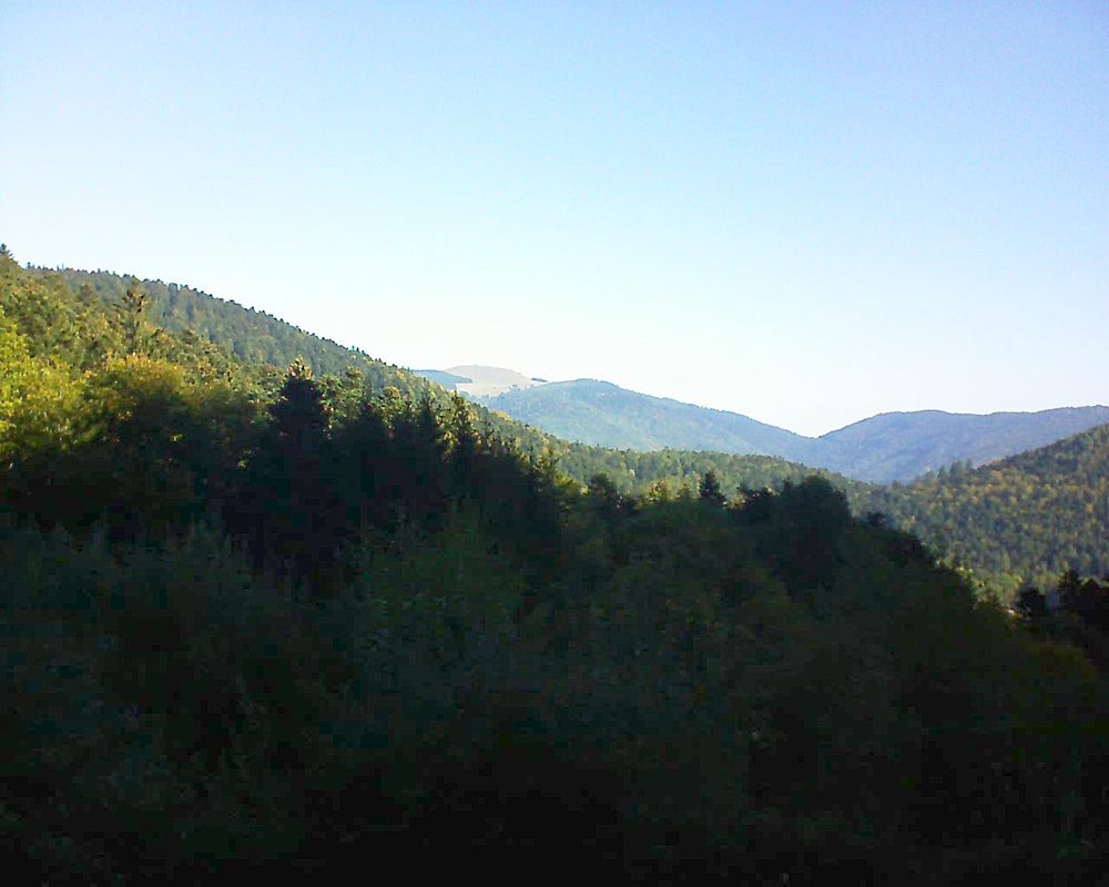 Le petit ballon vu depuis le Domaine Langmatt à Murbach le 05.10.2018 à 10:00 Le petit ballon (Alsace, Vosges) le 05.10.2018 à 10:00