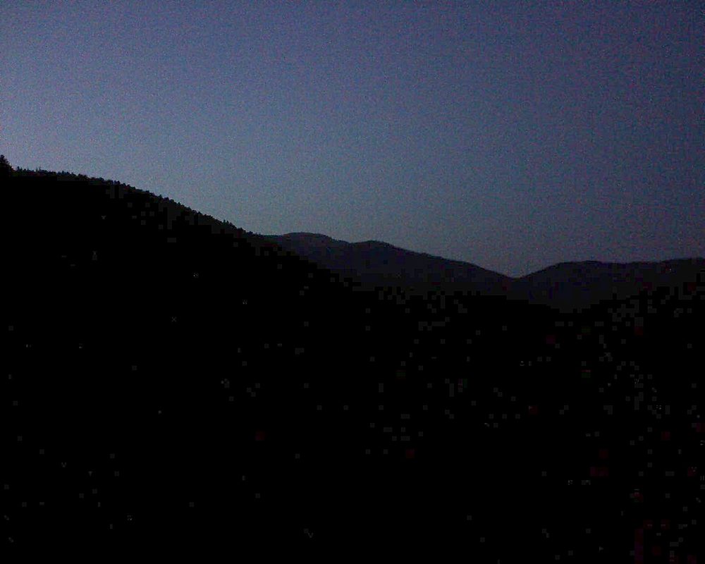 Le petit ballon vu depuis le Domaine Langmatt à Murbach le 05.10.2018 à 19:30 Le petit ballon (Alsace, Vosges) le 05.10.2018 à 19:30