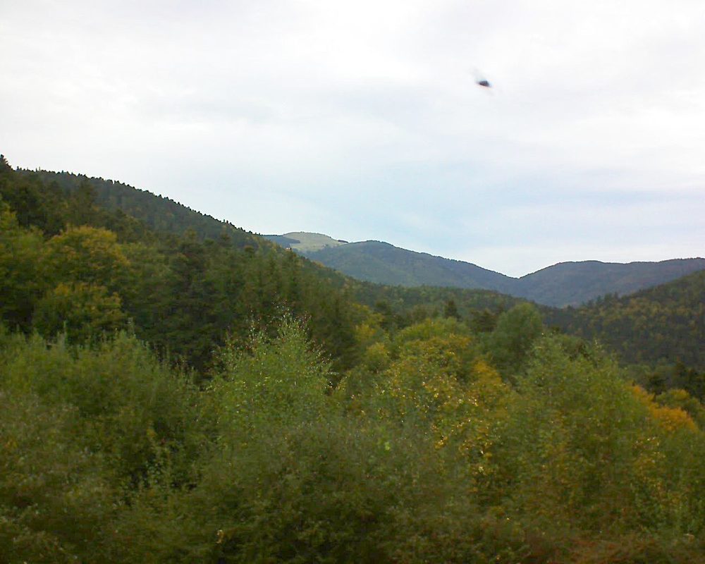 Le petit ballon vu depuis le Domaine Langmatt à Murbach le 06.10.2018 à 15:15 Le petit ballon (Alsace, Vosges) le 06.10.2018 à 15:15