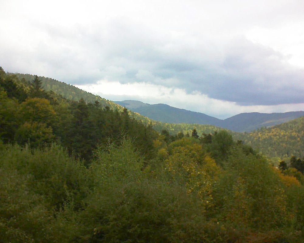 Le petit ballon vu depuis le Domaine Langmatt à Murbach le 07.10.2018 à 13:00 Le petit ballon (Alsace, Vosges) le 07.10.2018 à 13:00