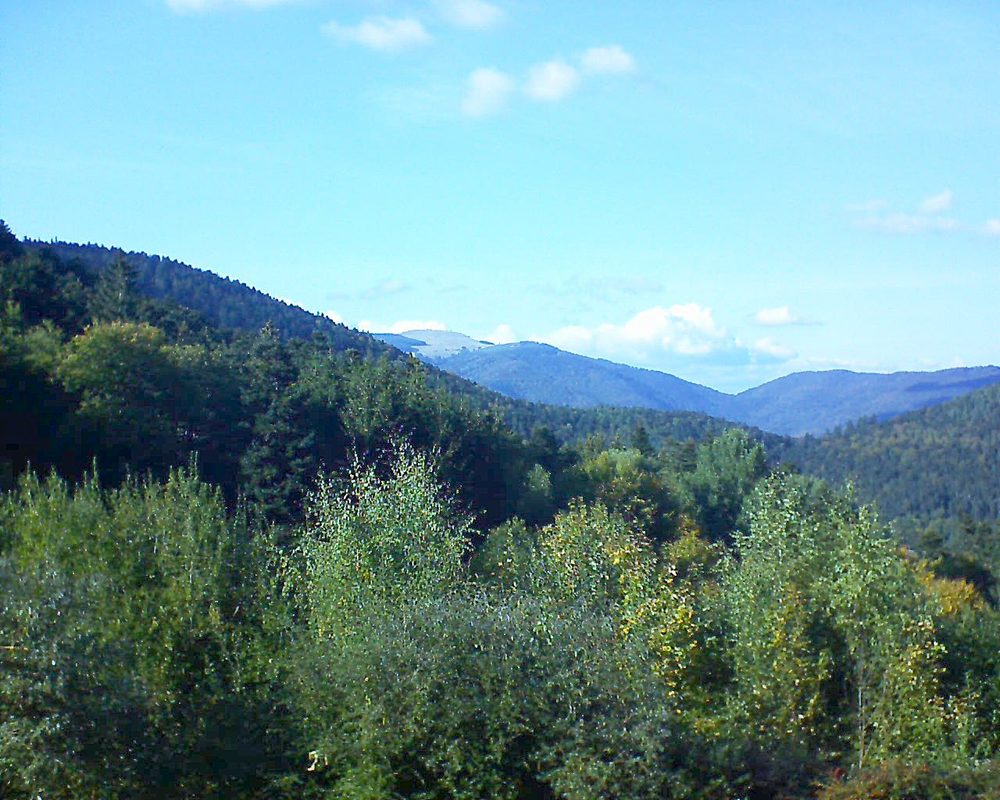 Le petit ballon vu depuis le Domaine Langmatt à Murbach le 07.10.2018 à 16:30 Le petit ballon (Alsace, Vosges) le 07.10.2018 à 16:30