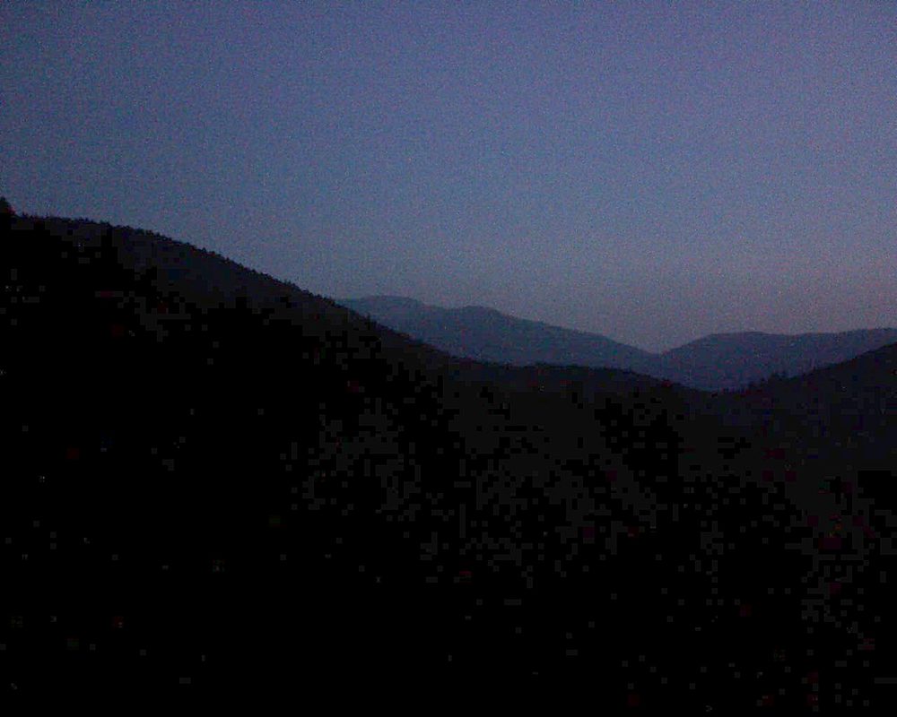 Le petit ballon vu depuis le Domaine Langmatt à Murbach le 08.10.2018 à 07:15 Le petit ballon (Alsace, Vosges) le 08.10.2018 à 07:15