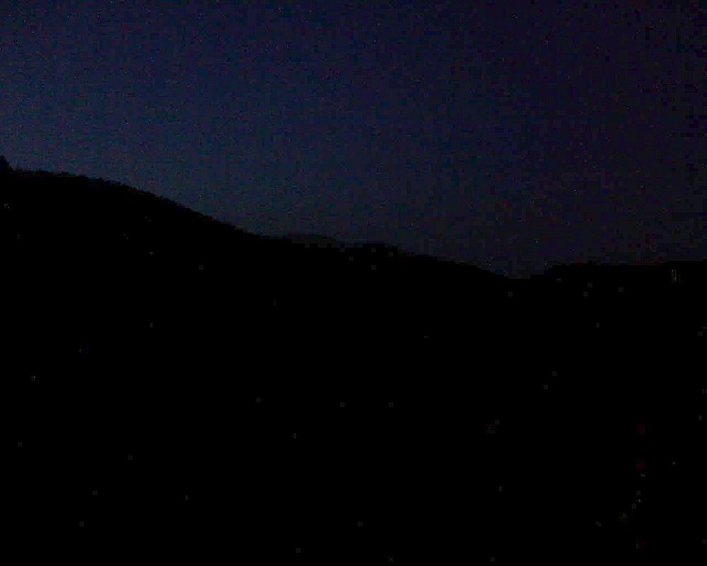 Le petit ballon vu depuis le Domaine Langmatt à Murbach le 08.10.2018 à 19:30 Le petit ballon (Alsace, Vosges) le 08.10.2018 à 19:30