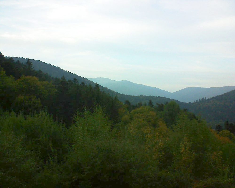 Le petit ballon vu depuis le Domaine Langmatt à Murbach le 09.10.2018 à 18:30 Le petit ballon (Alsace, Vosges) le 09.10.2018 à 18:30