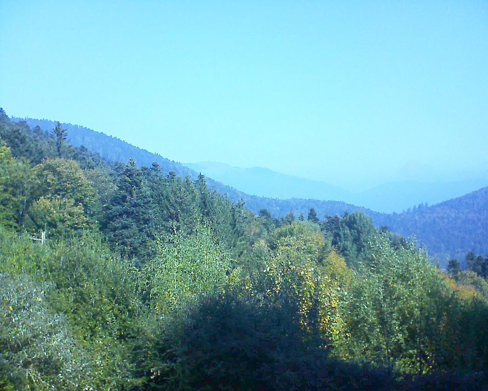 Le petit ballon vu depuis le Domaine Langmatt à Murbach le 10.10.2018 à 11:30 Le petit ballon (Alsace, Vosges) le 10.10.2018 à 11:30