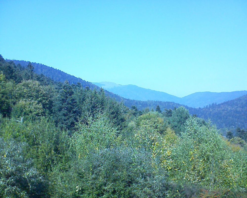 Le petit ballon vu depuis le Domaine Langmatt à Murbach le 10.10.2018 à 14:00 Le petit ballon (Alsace, Vosges) le 10.10.2018 à 14:00