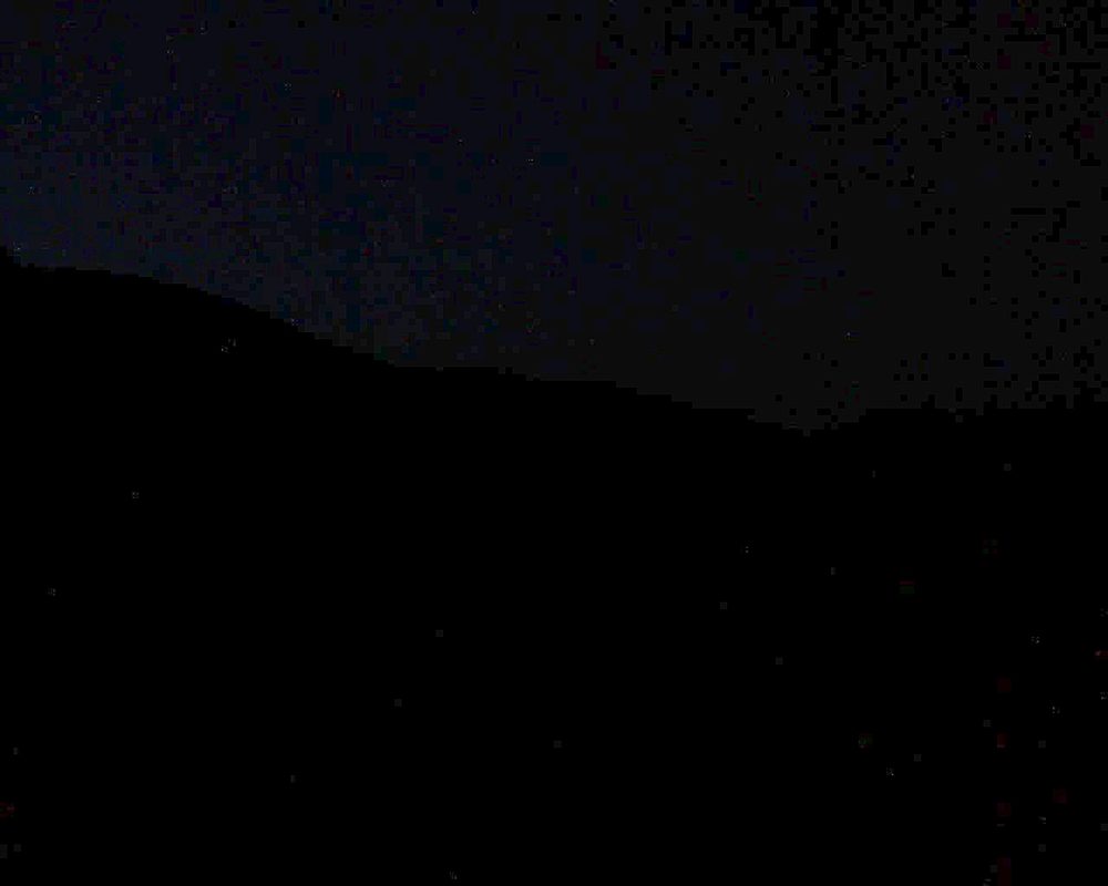 Le petit ballon vu depuis le Domaine Langmatt à Murbach le 10.10.2018 à 19:30 Le petit ballon (Alsace, Vosges) le 10.10.2018 à 19:30
