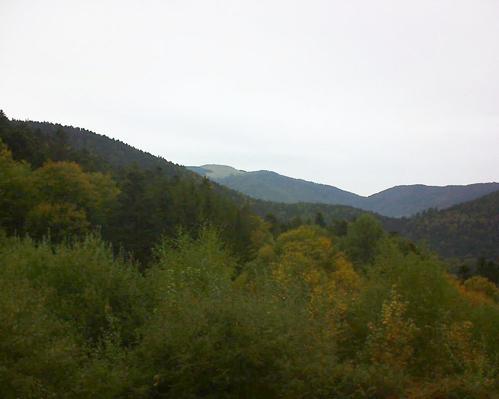 Le petit ballon vu depuis le Domaine Langmatt à Murbach le 11.10.2018 à 10:45 Le petit ballon (Alsace, Vosges) le 11.10.2018 à 10:45