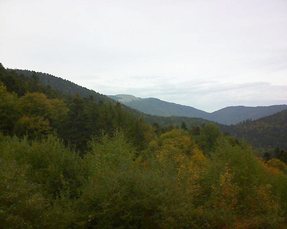 Le petit ballon vu depuis le Domaine Langmatt à Murbach le 11.10.2018 à 13:00 Le petit ballon (Alsace, Vosges) le 11.10.2018 à 13:00