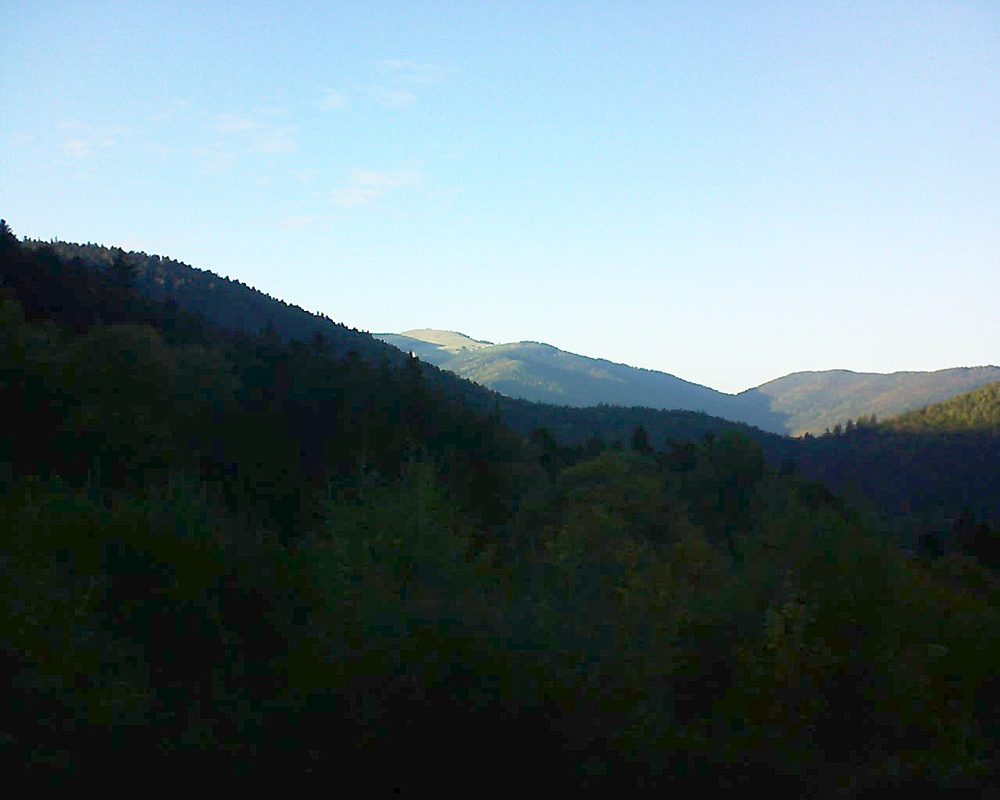 Le petit ballon vu depuis le Domaine Langmatt à Murbach le 11.10.2018 à 17:45 Le petit ballon (Alsace, Vosges) le 11.10.2018 à 17:45